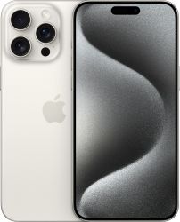 Смартфон Apple iPhone 15 Pro Max 512 ГБ, Dual eSim, White titanium, белый титан